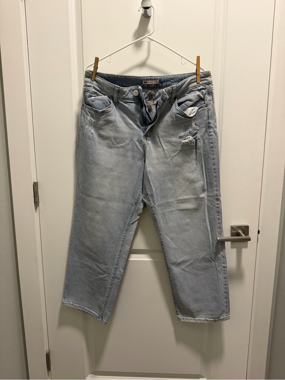 Light Blue Distressed Jeans